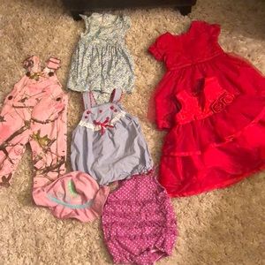 Baby girl clothes | 6 months | 7 items = $ of 1